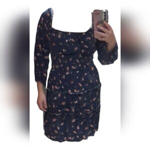 🌺 Floral Long Sleeve Dress